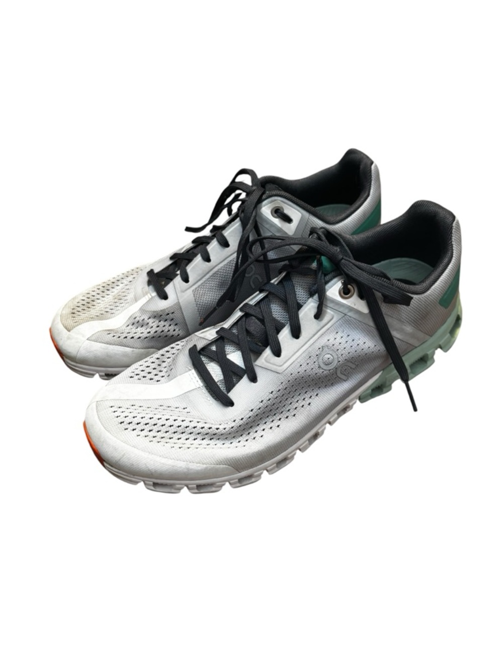 ON Cloudflow Women’s Glacier Creek White Orange Athletic Shoe Sz 9 35.98208 - Picture 2 of 9